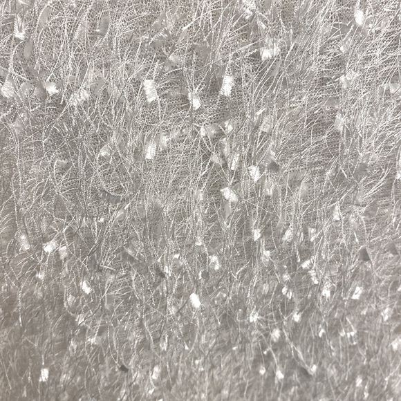 White Faux Feathers Cardigan - Picture 9 of 9